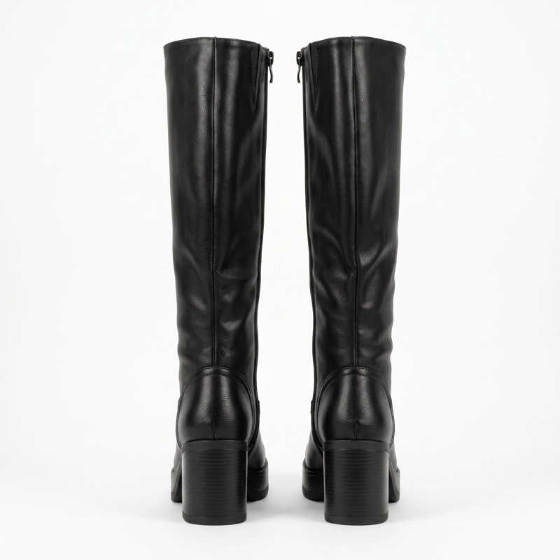 BOTA PLATAFORMA TACO ANCHO ECOCUERO 2512 - 6