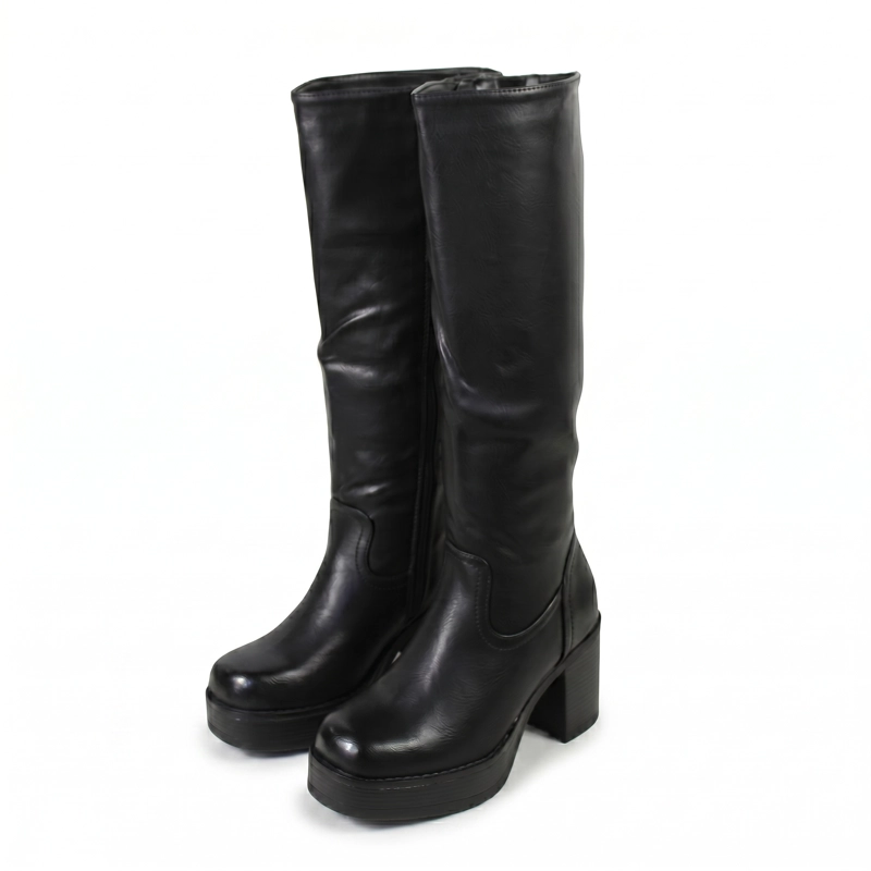 BOTA PLATAFORMA TACO ANCHO ECOCUERO 2512 - 7
