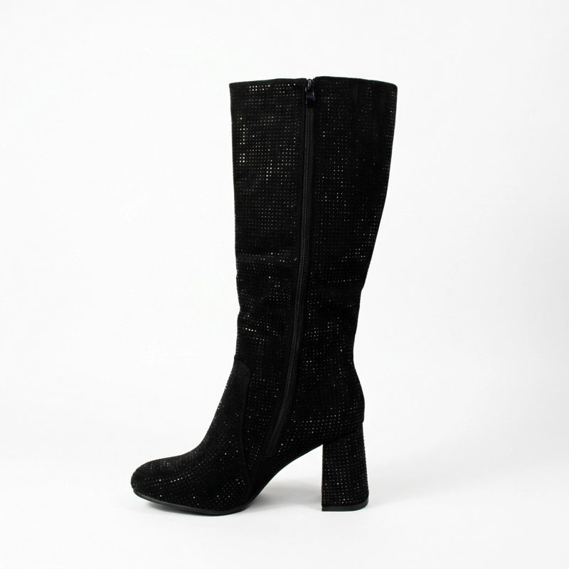 BOTA MUJER BRILLANTE TACO CUADRADO PG5362 - 2