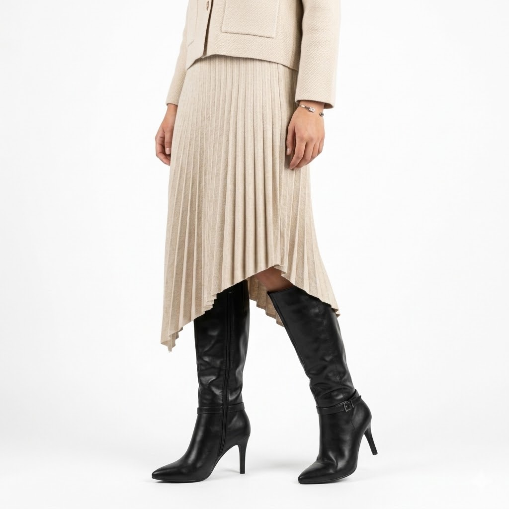 BOTA MUJER ELEGANTE TACO AGUJA PG5341 - 5