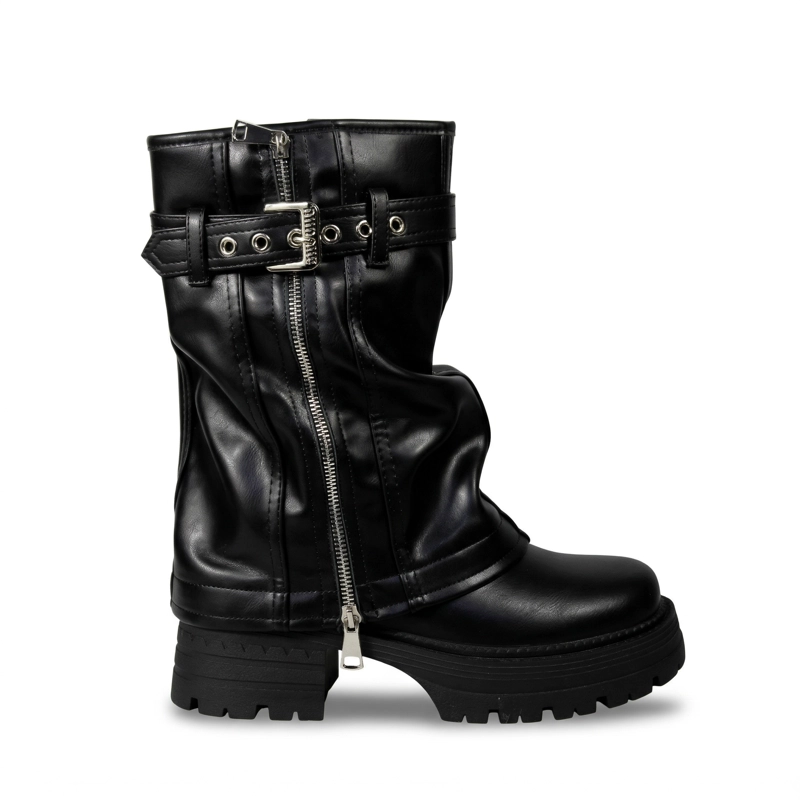 BOTA MUJER BIKER PLATAFORMA PG24280 - 1