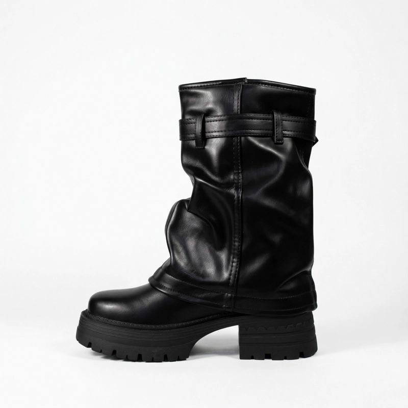 BOTA MUJER BIKER PLATAFORMA PG24280 - 2