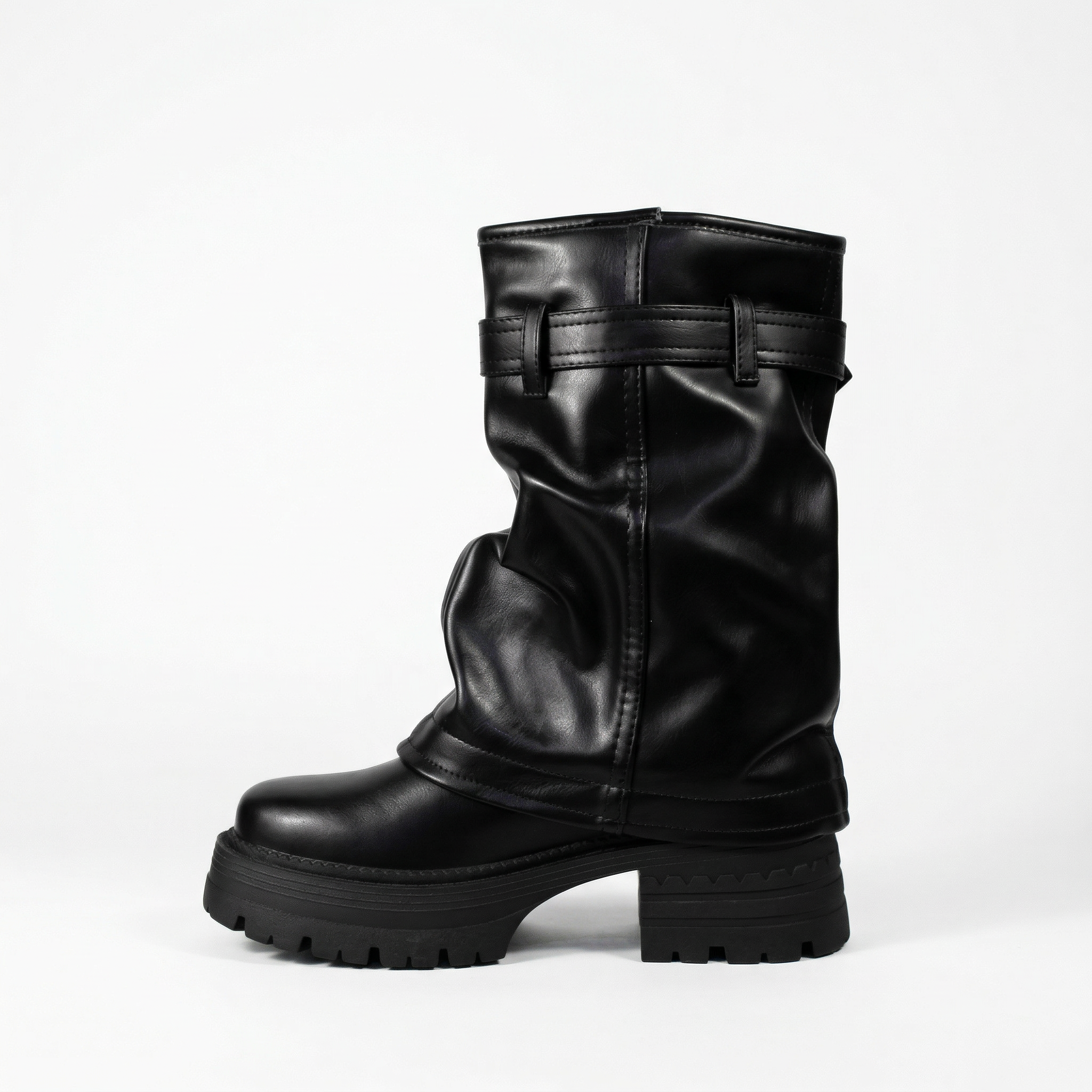 BOTA MUJER BIKER PLATAFORMA PG24280 - 2