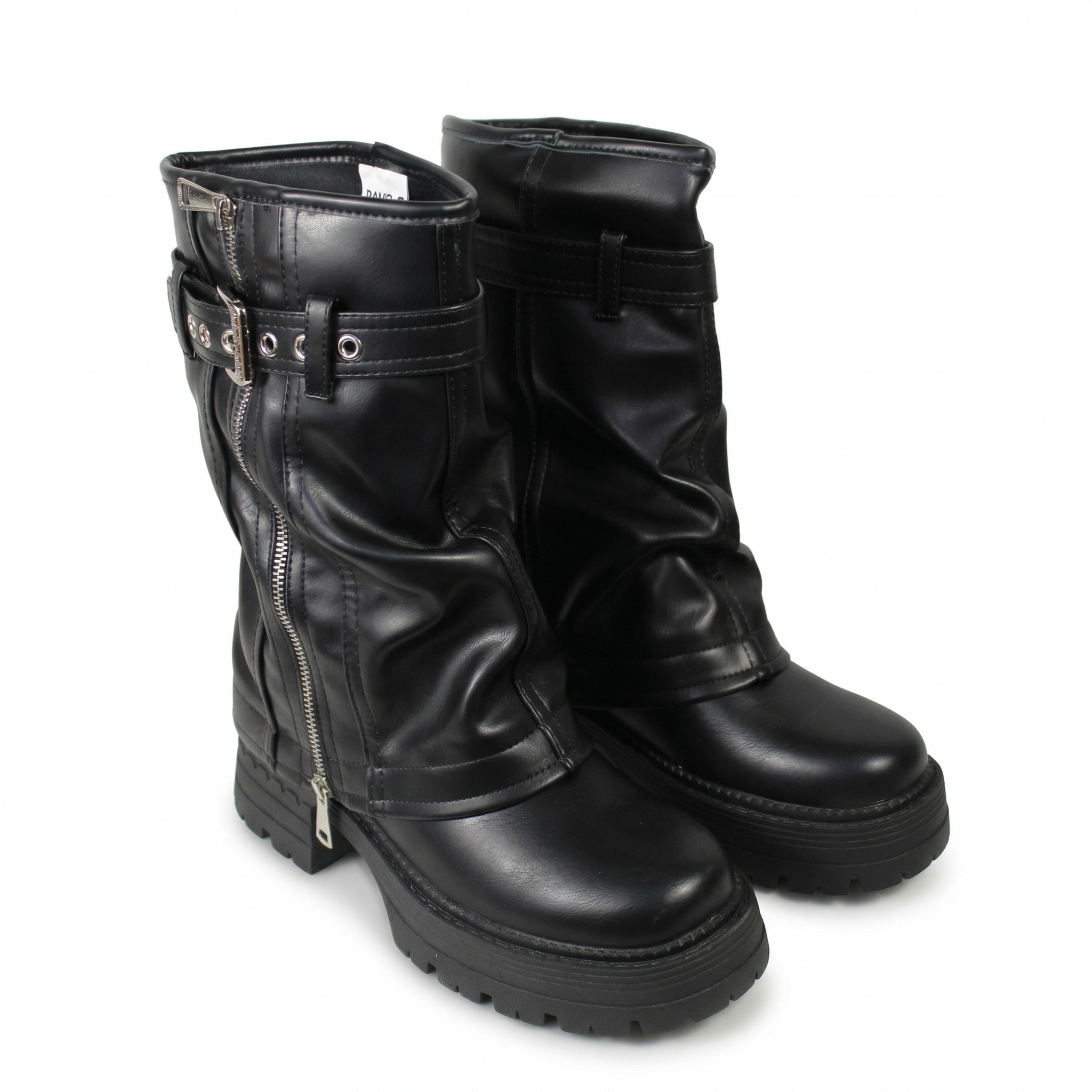 BOTA MUJER BIKER PLATAFORMA PG24280 - 3
