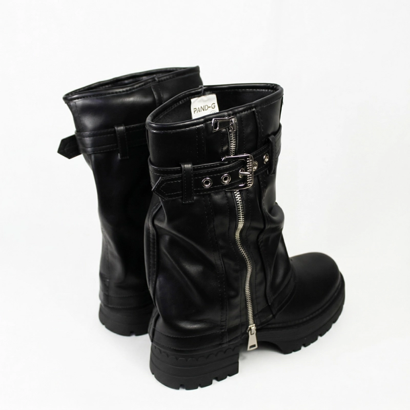 BOTA MUJER BIKER PLATAFORMA PG24280 - 4
