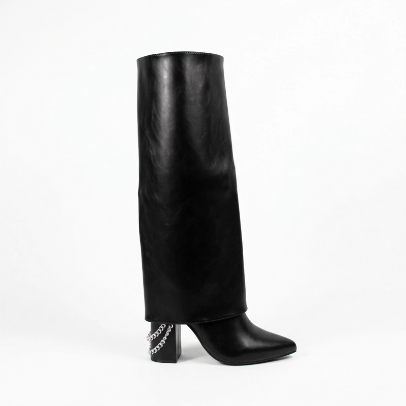 BOTA ELEGANTE CON CADENA HERIEL 2681 MUJER - 1