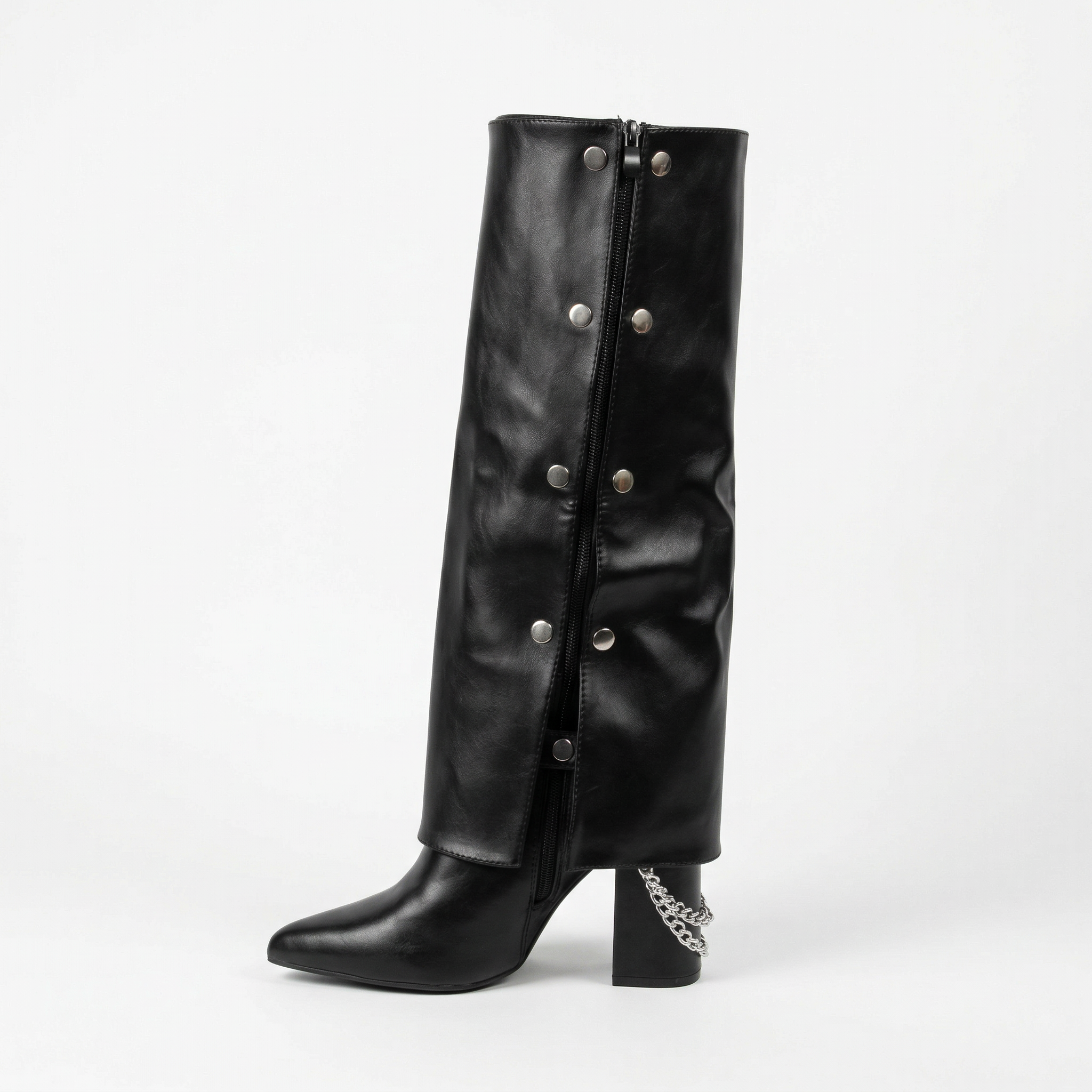 BOTA ELEGANTE CON CADENA HERIEL 2681 MUJER - 3