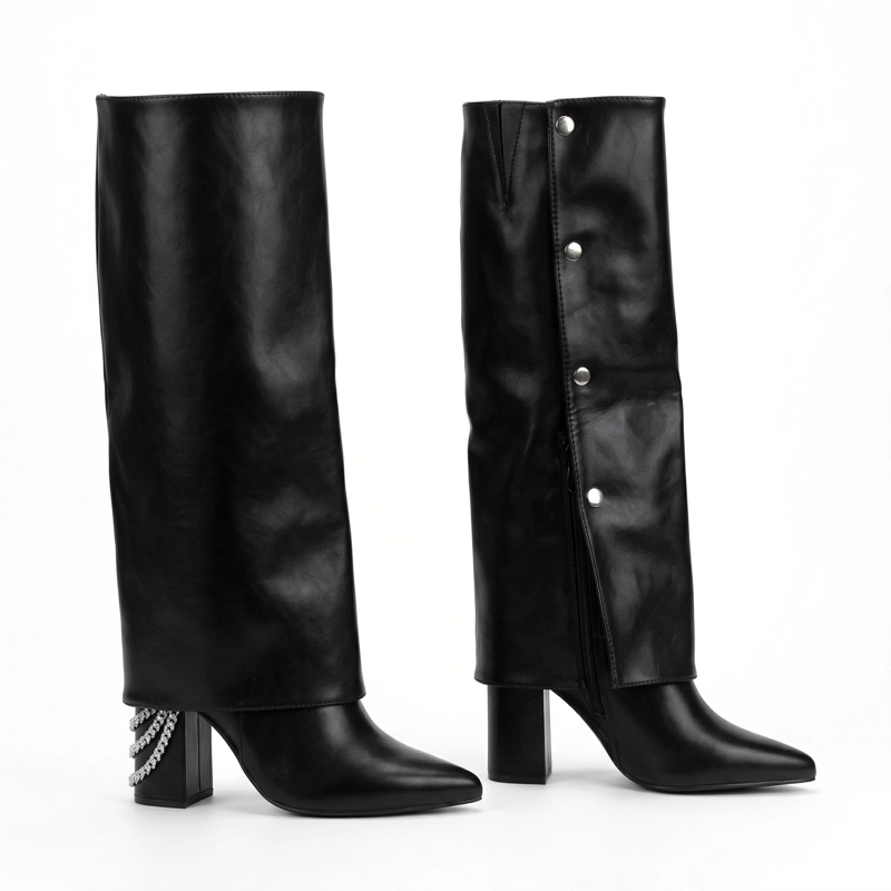 BOTA ELEGANTE CON CADENA HERIEL 2681 MUJER - 4