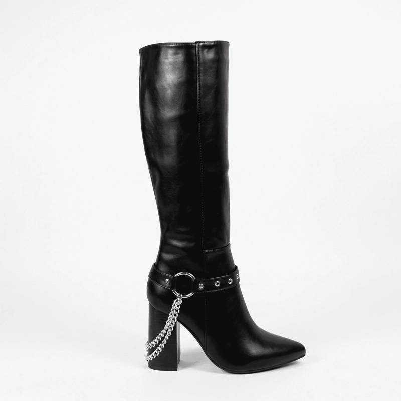 BOTA ELEGANTE CON CADENA HERIEL 2681 MUJER - 5