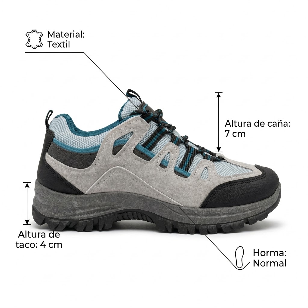 ZAPATILLA OUTDOOR TREKKING MUJER 211-3 - 7