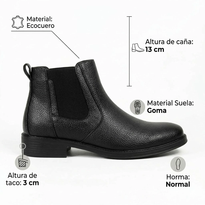 BOTIN HOMBRE ECOCUERO CASUAL N26 - 7