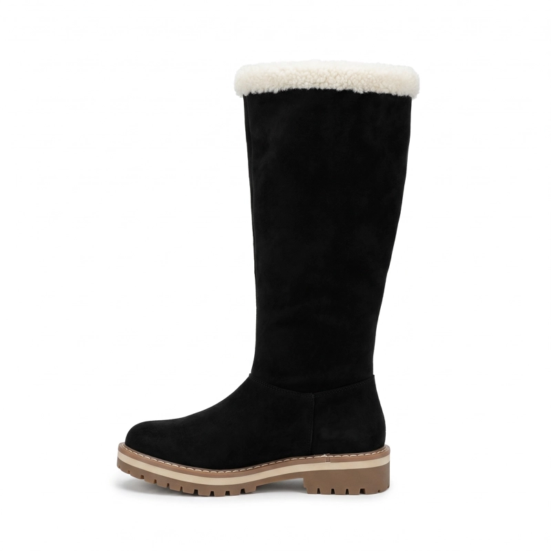 BOTA MUJER LARGA DE GAMUZA CHIPORRO  PG24319 - 1