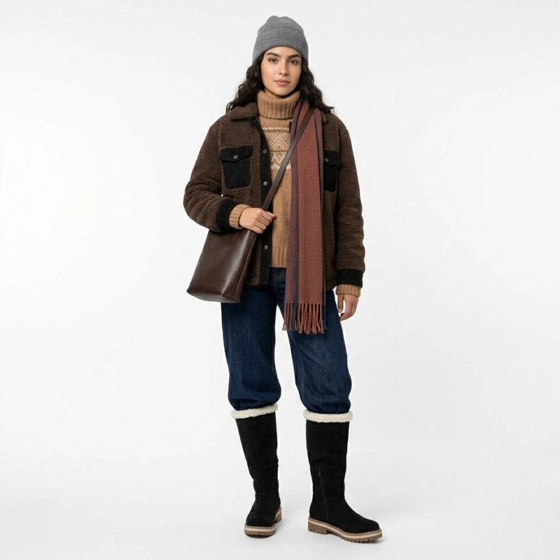 BOTA MUJER LARGA DE GAMUZA CHIPORRO  PG24319 - 3