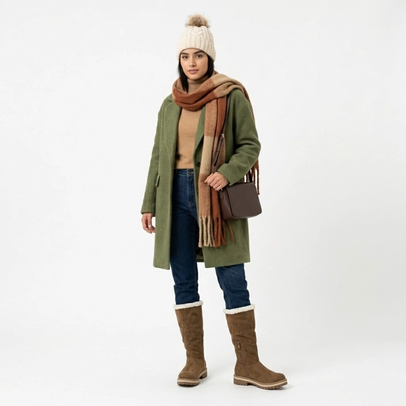 BOTA MUJER LARGA DE GAMUZA CHIPORRO  PG24319 - 4
