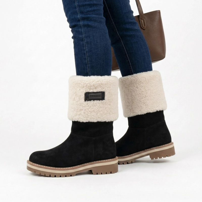 BOTA MUJER LARGA DE GAMUZA CHIPORRO  PG24319 - 5