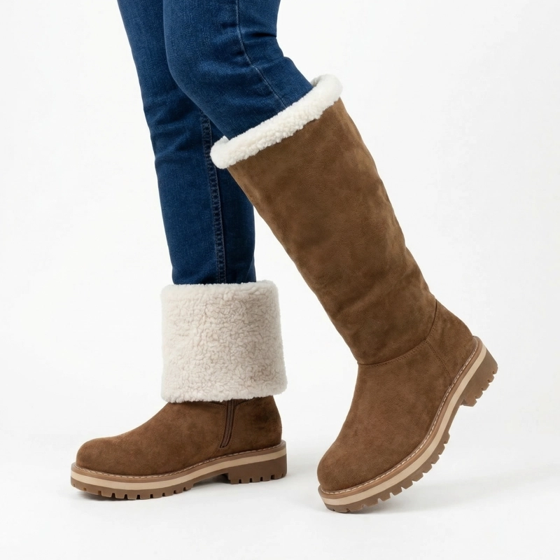 BOTA MUJER LARGA DE GAMUZA CHIPORRO  PG24319 - 10