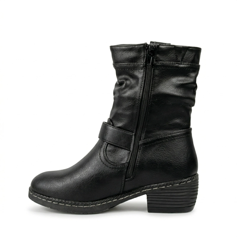 BOTIN MUJER BIKER TACO BAJO L3500-1 - 7