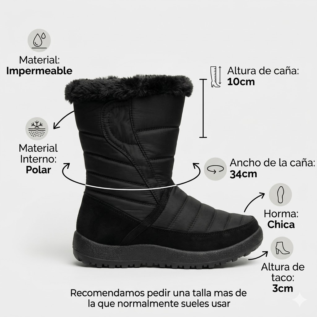 BOTA IMPERMEABLE DE NIEVE D3022 - 9