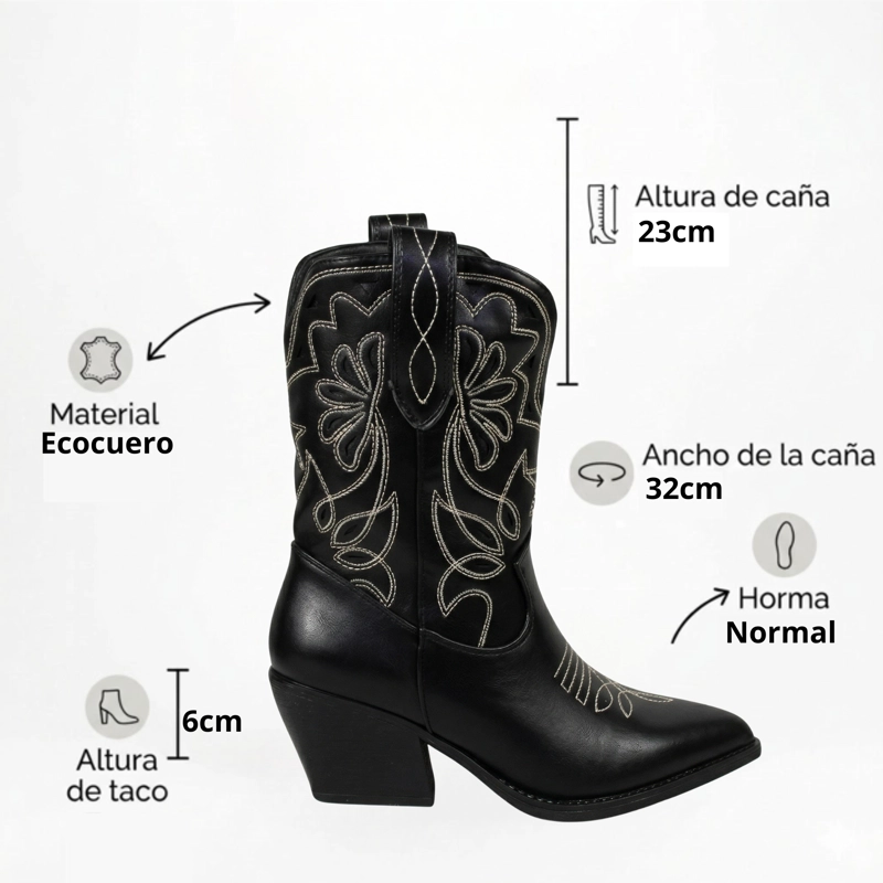 BOTIN VAQUERA MUJER CAÑA MEDIA 30T - 8