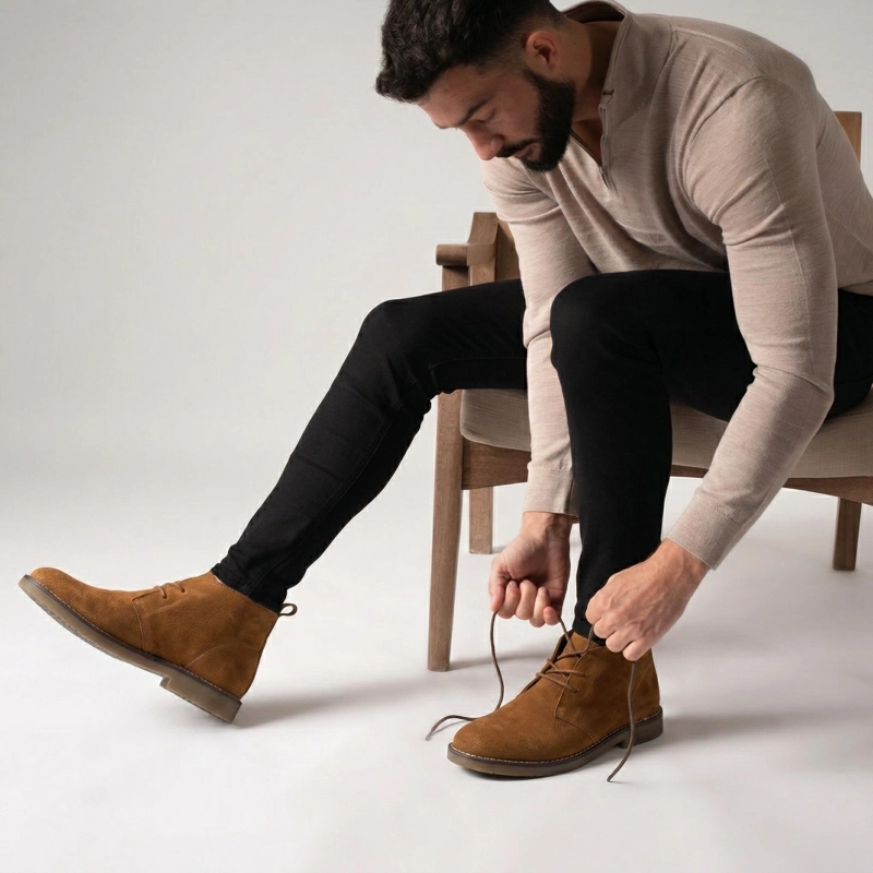 BOTIN HOMBRE ESTILO GAMUZA N21 - 6
