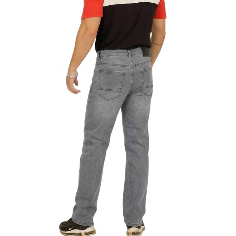 JEANS DE HOMBRE RECTO REGULAR FIT GRIS - 3