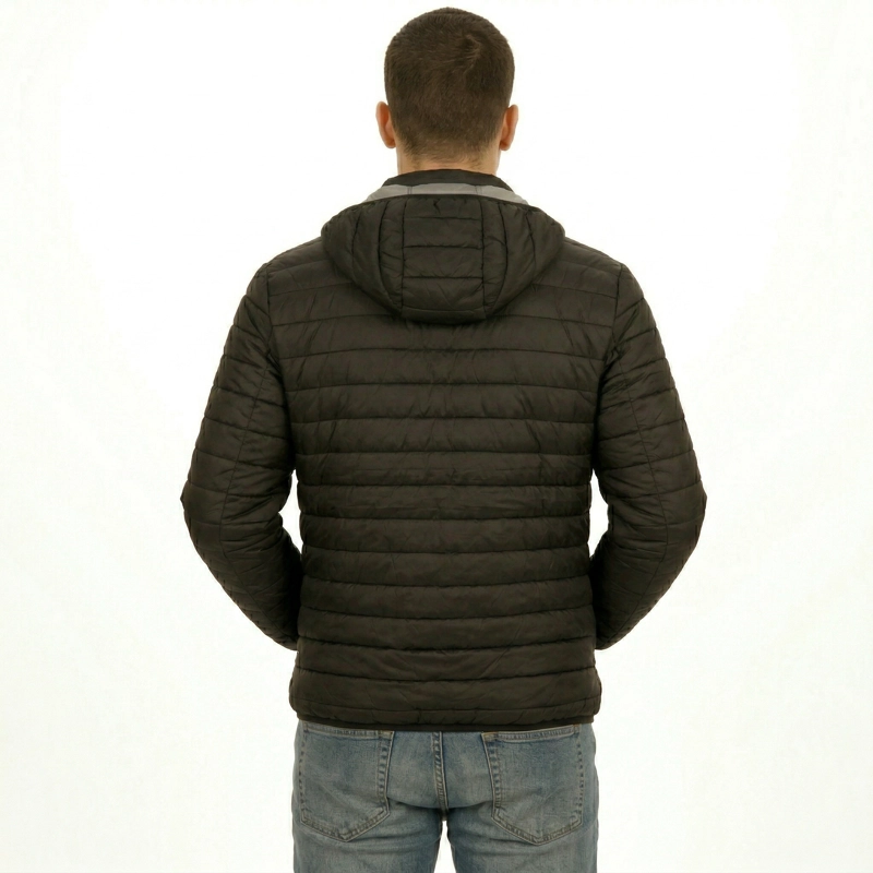 PARKA NEGRA HOMBRE ENGOMADA TE RMICA - 3