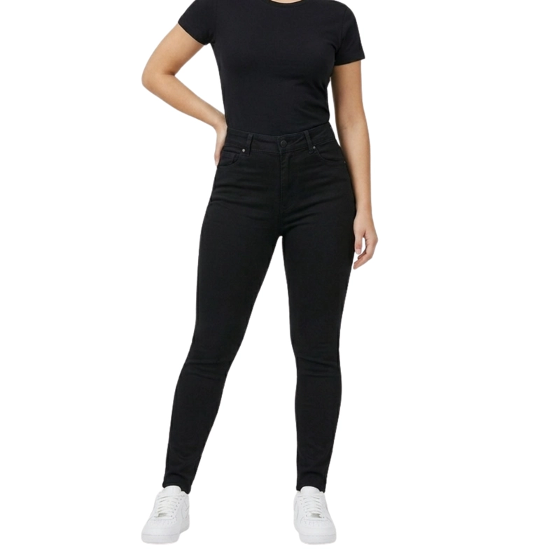 JEANS SKINNY PUSH UP TIRO ALTO - 1