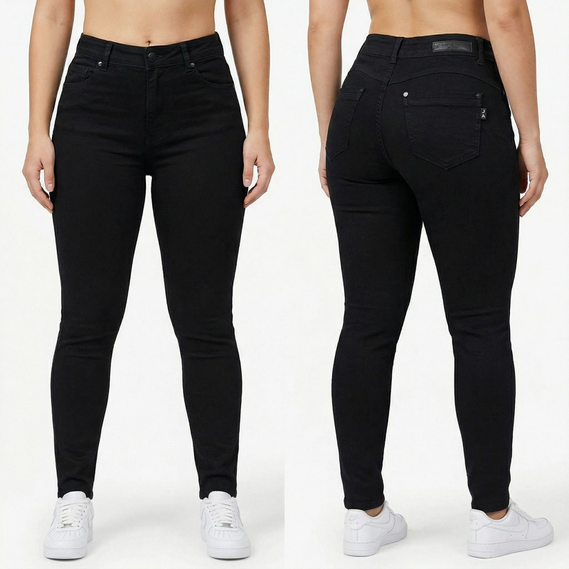 JEANS SKINNY PUSH UP TIRO ALTO - 7