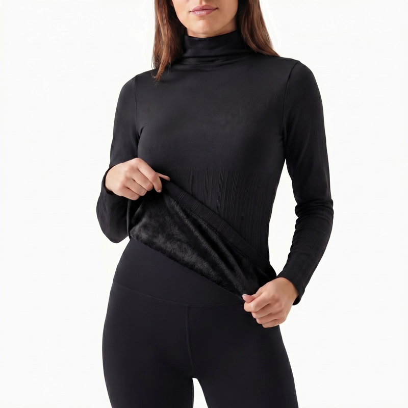 POLERA MUJER TE RMICA POLAR CUELLO ALTO VARIOS COLORES - 2