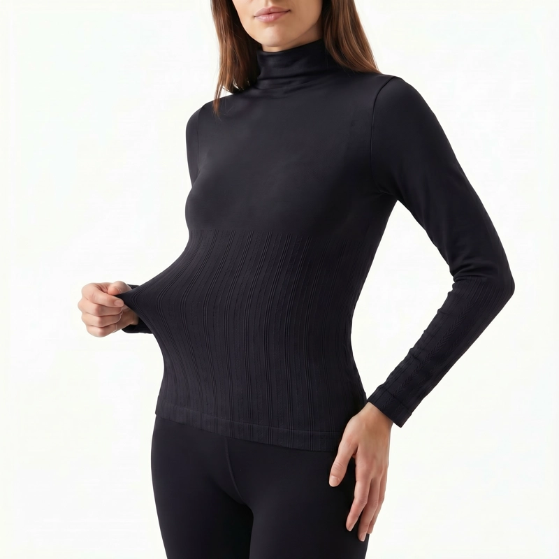 POLERA MUJER TE RMICA POLAR CUELLO ALTO VARIOS COLORES - 5
