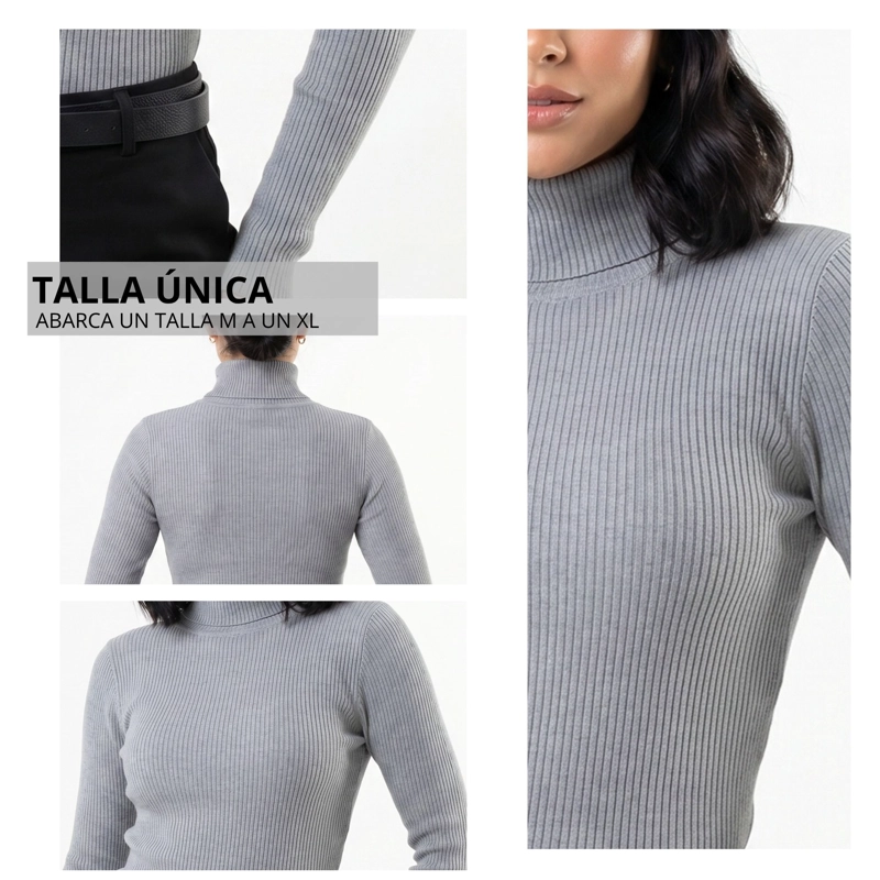 SWEATER BEATLE MUJER LANILLA SUAVE FORMAL - 2