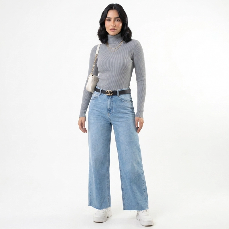 SWEATER BEATLE MUJER LANILLA SUAVE FORMAL - 4