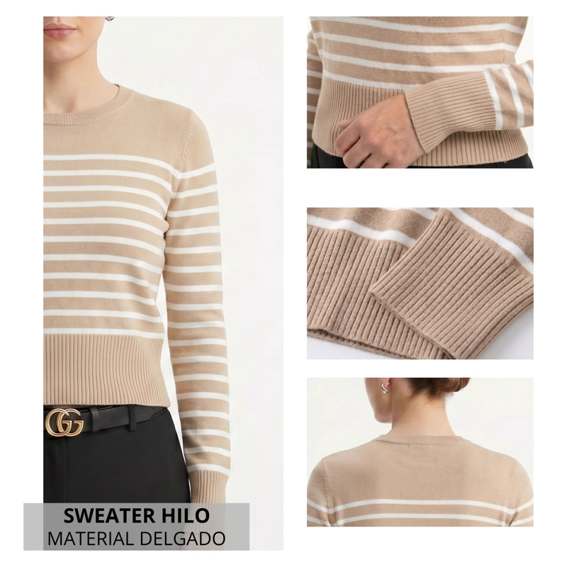 SWEATER RAYAS BASICO HILO - 4