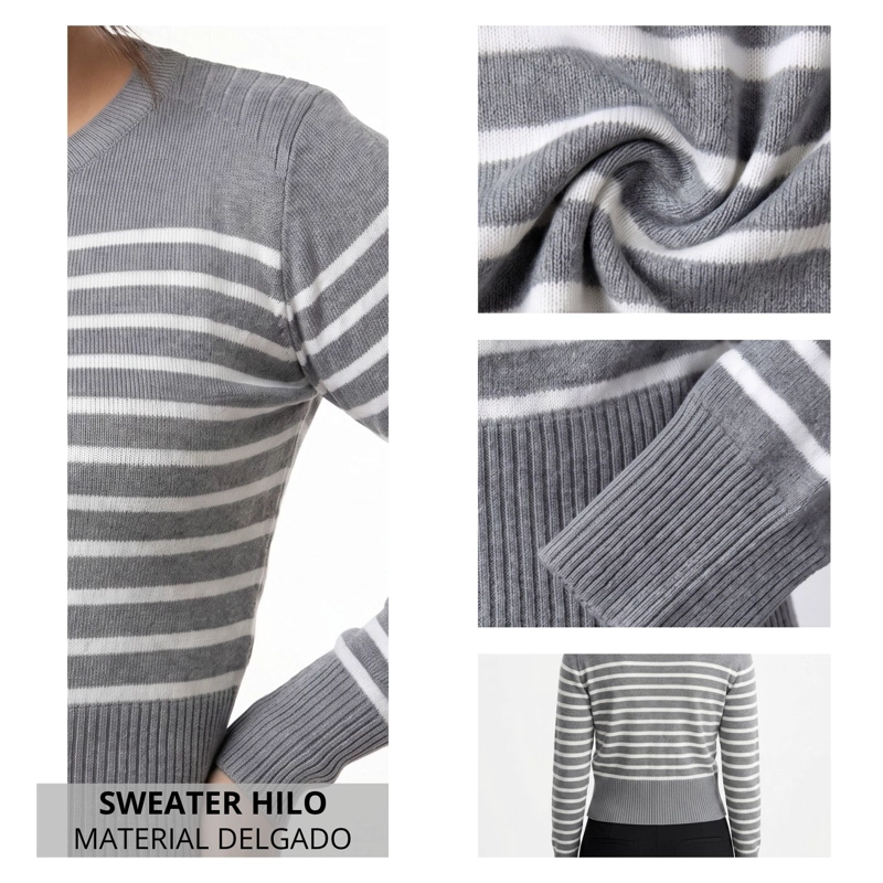SWEATER RAYAS BASICO HILO - 4