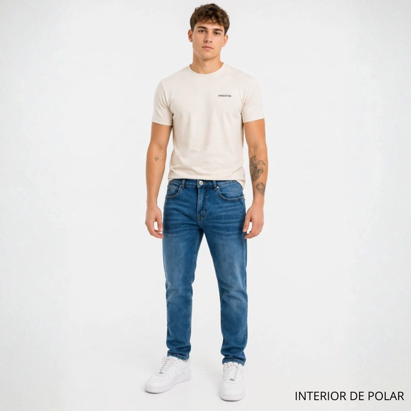 JEANS RECTO FORRADO CON POLAR - 6