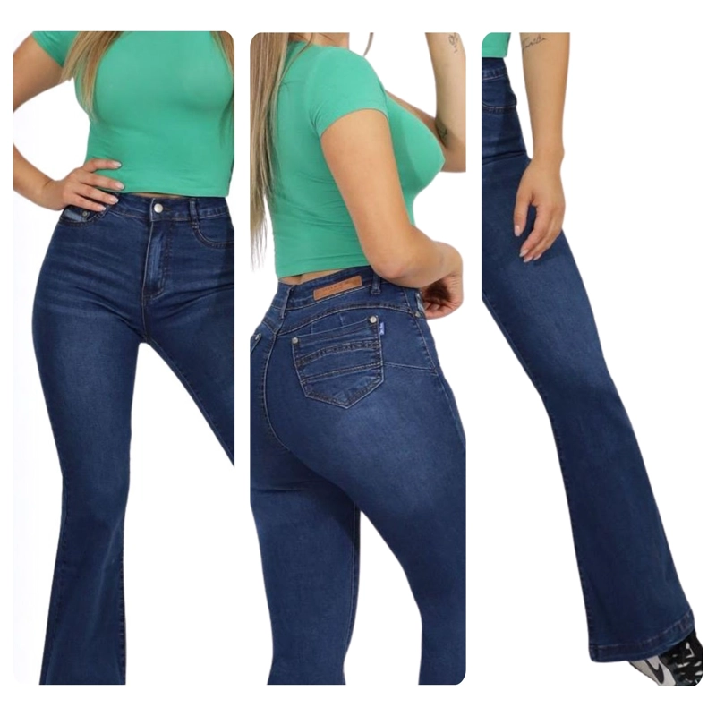 JEANS MUJER FLARE PUSH UP J9158 - 4