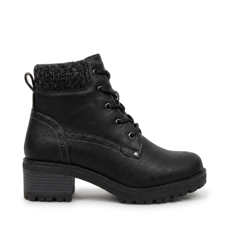 BOTIN CORDONES SUELA TRACK DETALLE TEJIDO - 4