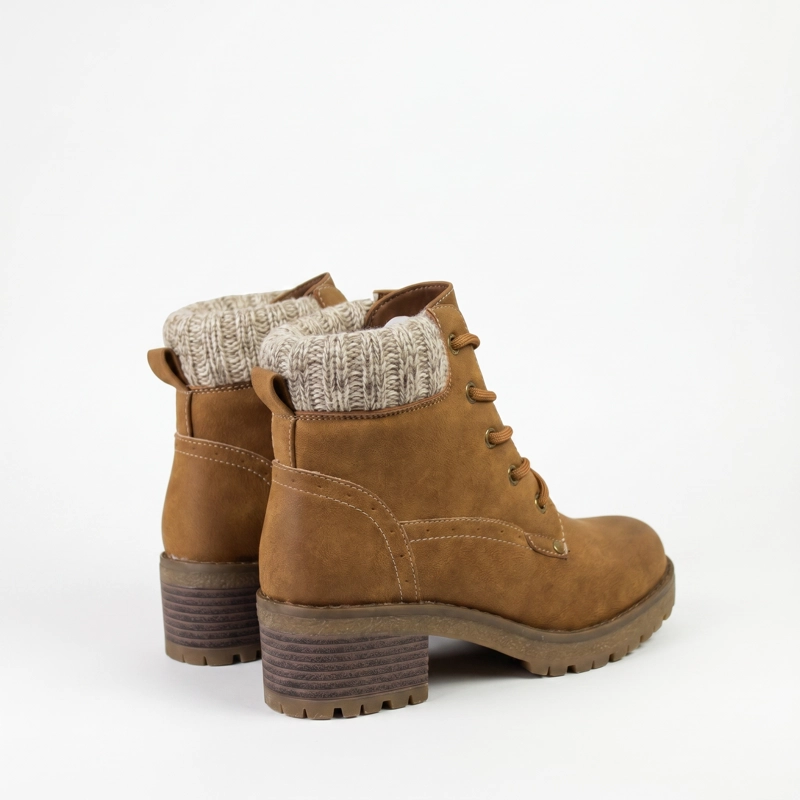 BOTIN CORDONES SUELA TRACK DETALLE TEJIDO - 6