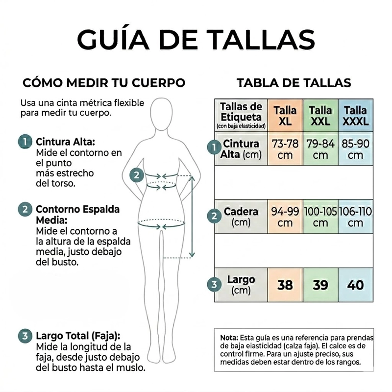 FAJA MOLDEADORA CINTURA ALTA WEILISENA KF8238 - 8
