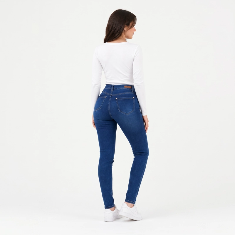 JEANS POLAR SKINNY TIRO ALTO FORRADO TE RMICO - 2