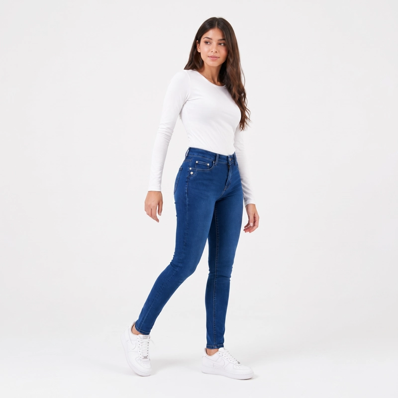 JEANS POLAR SKINNY TIRO ALTO FORRADO TE RMICO - 7