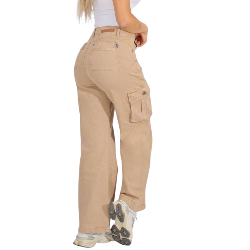 JEANS CARGO TIRO ALTO 9111 - 3
