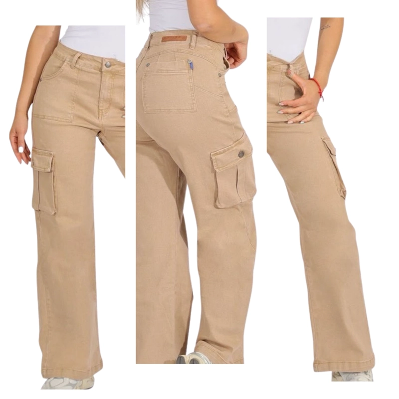 JEANS CARGO TIRO ALTO 9111 - 4