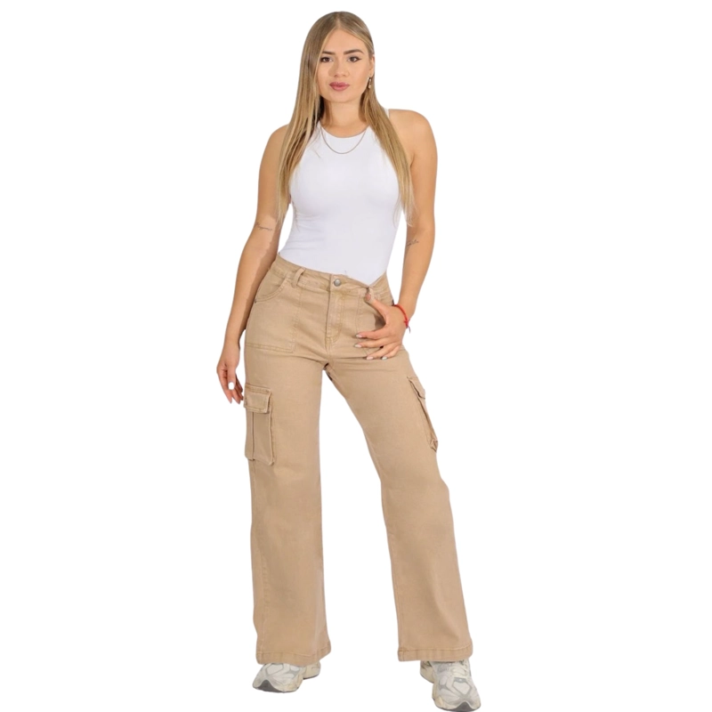 JEANS CARGO TIRO ALTO 9111 - 5