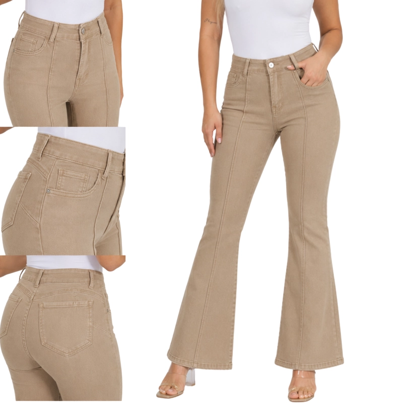 JEANS FLARE TIRO MEDIO 9199 - 4