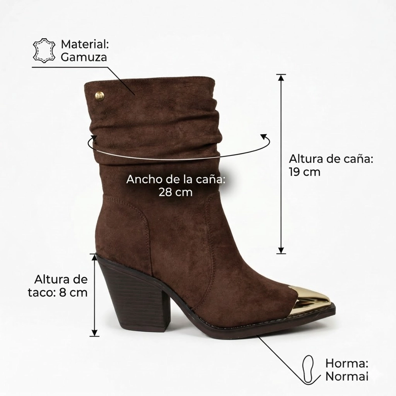 BOTIN VAQUERA GAMUZA PG5381 - 7