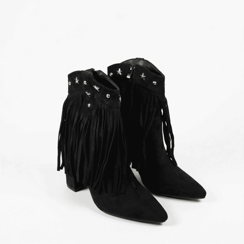BOTIN VAQUERA CON FLECOS GAMUZA PG5332 - 3