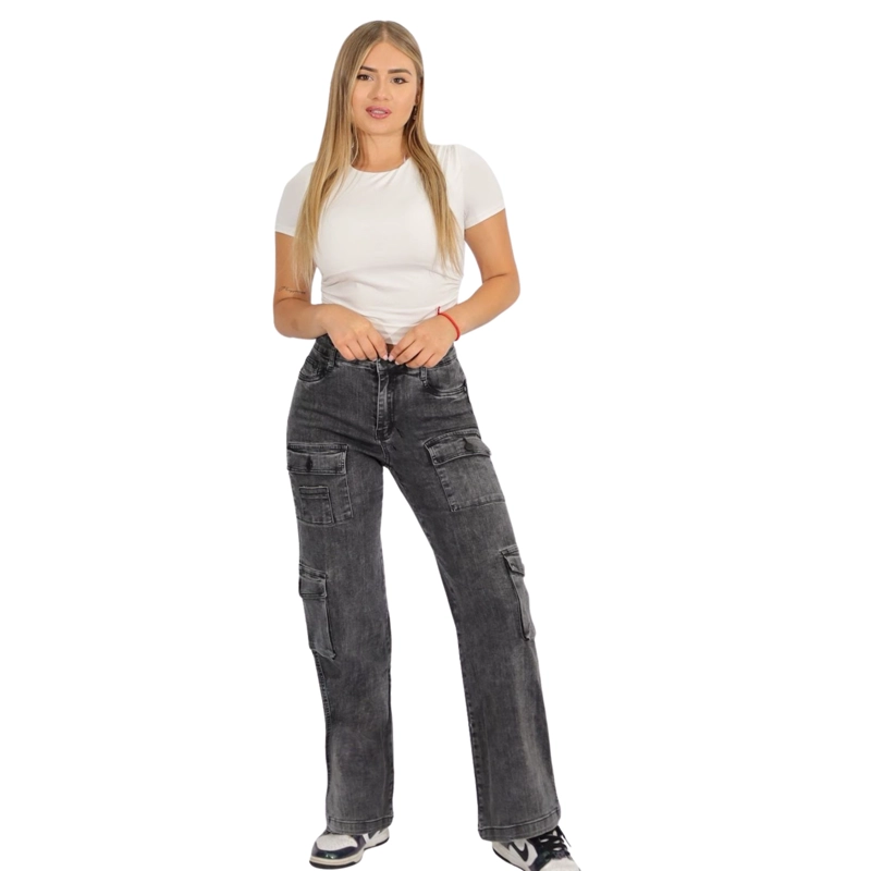 JEANS CARGO J9115 TIRO ALTO - 3