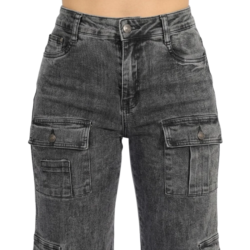 JEANS CARGO J9115 TIRO ALTO - 5