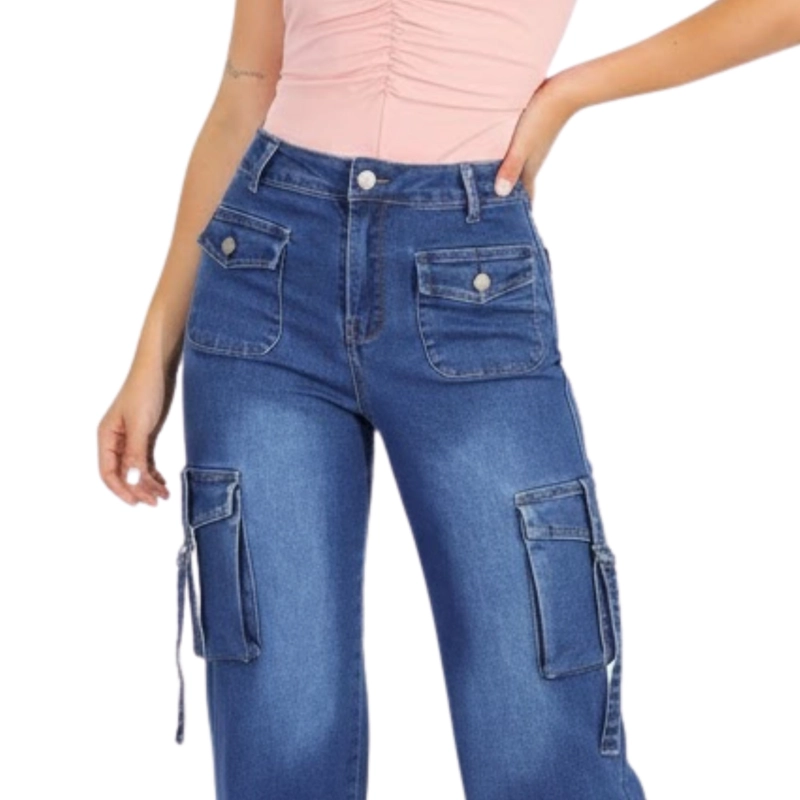 JEANS CARGO WIDE LEG J9121 - 7